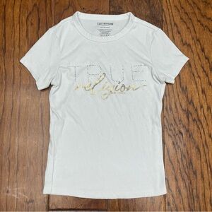 True religion women’s ribbed baby tee